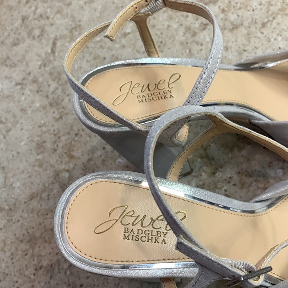 Jewel Badgley Mischka Valencia Platform Heels Size 7.5 - Picture 7 of 9